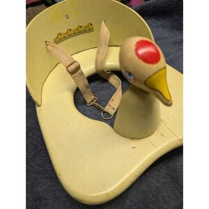 Vintage 1950's Doo-Tee Infant Trainer Potty Training Duck Wooden Carlson Mfg. Co